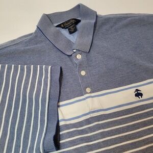Brooks Brothers Shirt‎ Men XL Polo Performance Golf Original Fit Stripe